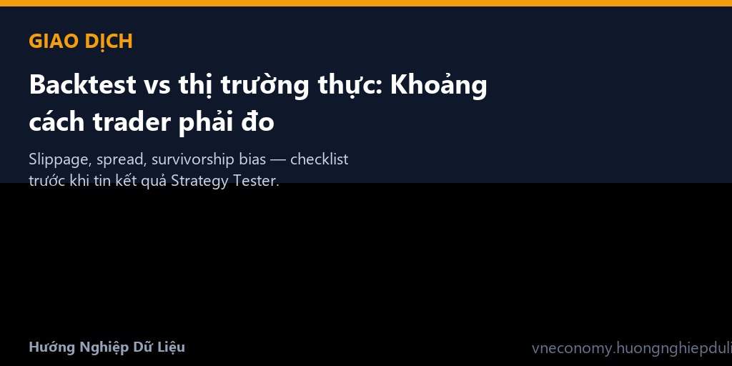 Backtest vs thị trường thực: Khoảng cách trader phải đo