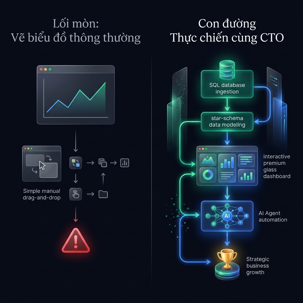 Tại sao 90% Data Analyst mới học chỉ dừng lại ở vẽ biểu đồ và bị đào thải?