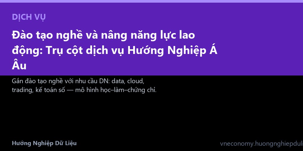 Đào tạo nghề và nâng năng lực lao động: Trụ cột dịch vụ Hướng Nghiệp Á Âu
