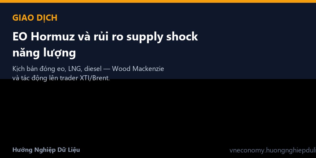 EO Hormuz và rủi ro supply shock năng lượng