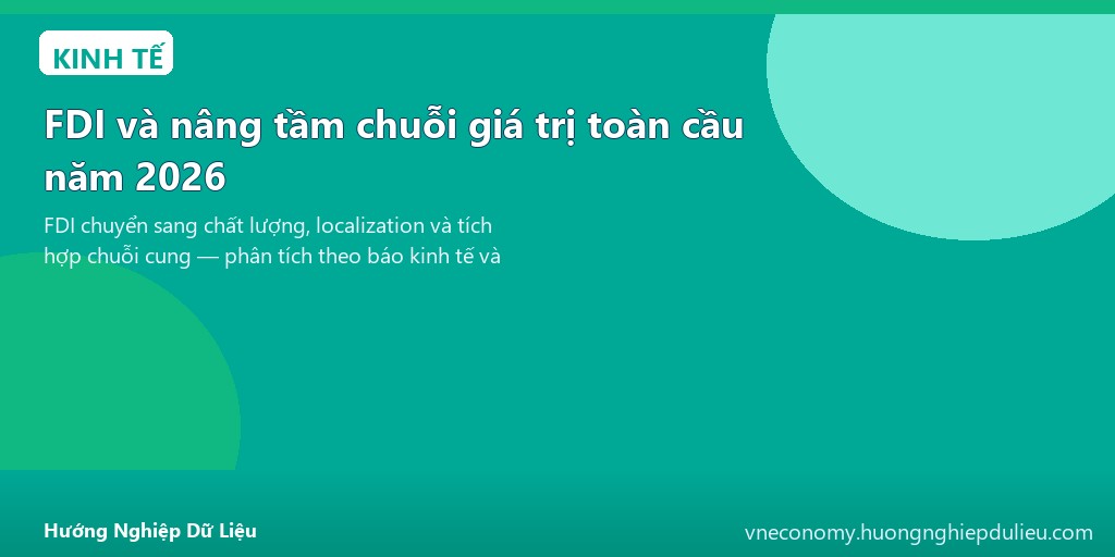 FDI và nâng tầm chuỗi giá trị toàn cầu năm 2026