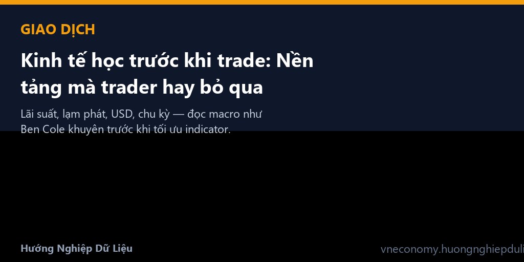 Kinh tế học trước khi trade: Nền tảng mà trader hay bỏ qua