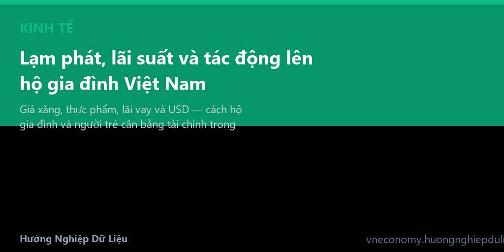 Lạm phát, lãi suất và tác động lên hộ gia đình Việt Nam