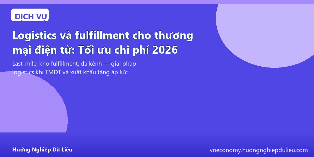 Logistics và fulfillment cho thương mại điện tử: Tối ưu chi phí 2026