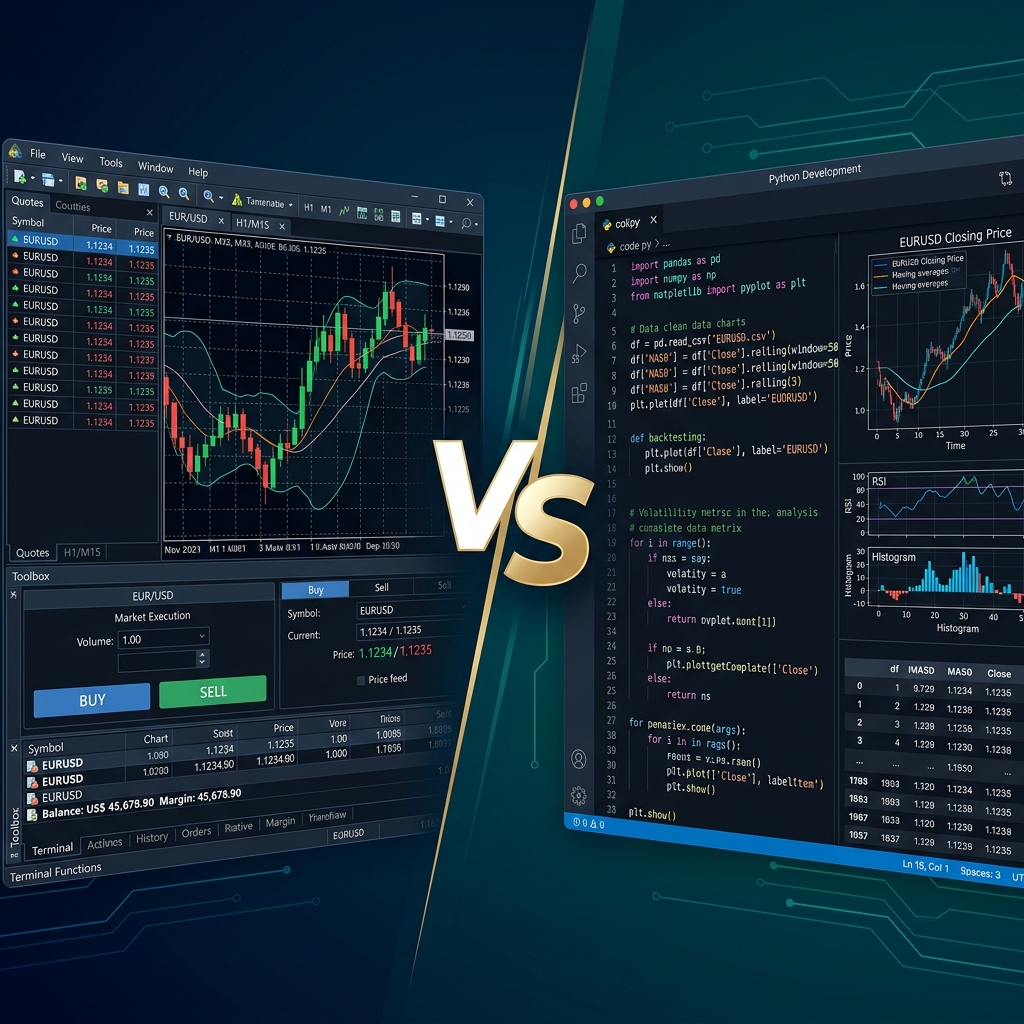 MT5 Trading vs Python Trading: Nên Chọn Công Cụ Nào Cho Nhà Đầu Tư?