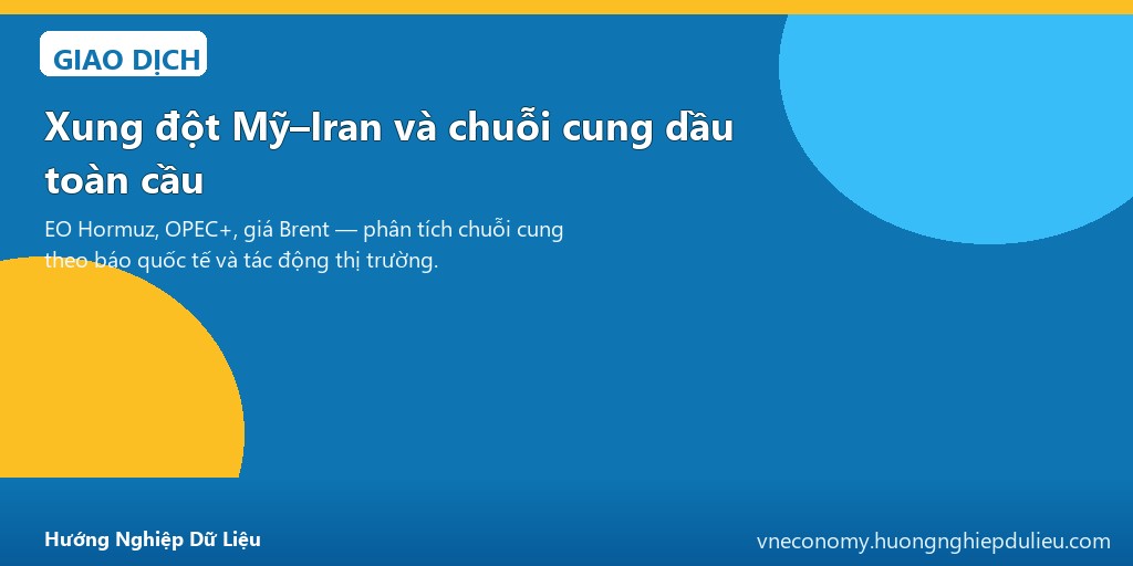Xung đột Mỹ–Iran và chuỗi cung dầu toàn cầu