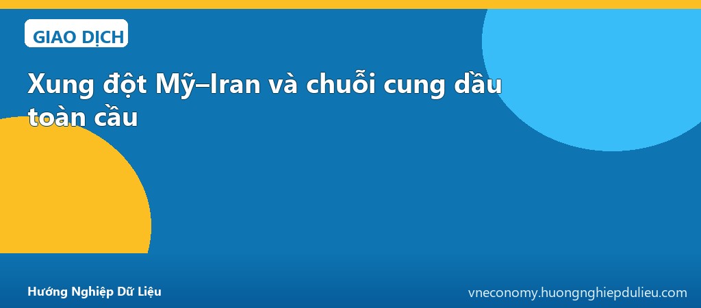 Xung đột Mỹ–Iran và chuỗi cung dầu toàn cầu